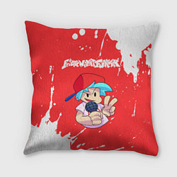 Подушка квадратная FRIDAY NIGHT FUNKIN - ПАРЕНЬ - Брызги