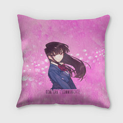 Подушка квадратная Komi cant communicate, цвет: 3D-принт