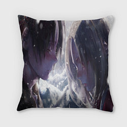 Подушка квадратная Шаман Кинг Ё и Анна, цвет: 3D-принт