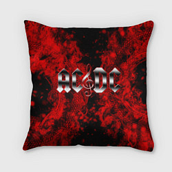 Подушка квадратная AC DC Rock N Roll, цвет: 3D-принт