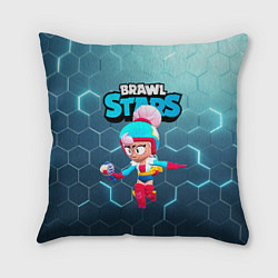 Подушка квадратная Джанет BrawlStars JANET