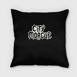 Подушка квадратная City Morgue Logo