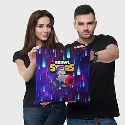 Подушка квадратная Bonny brawlstars Бонни, цвет: 3D-принт — фото 2