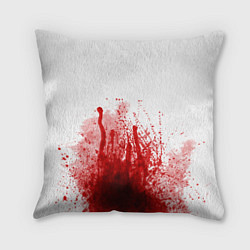 Подушка квадратная Имитация крови трэш, цвет: 3D-принт