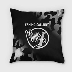 Подушка квадратная Eskimo Callboy - КОТ - Камуфляж