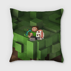 Подушка квадратная Minecraft Heroes Video game, цвет: 3D-принт