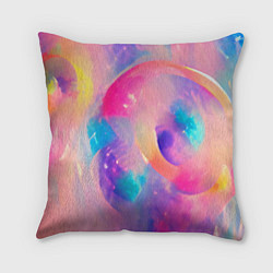 Подушка квадратная Многообразие красок, цвет: 3D-принт