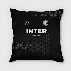 Подушка квадратная Inter Форма Champions, цвет: 3D-принт