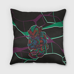 Подушка квадратная Страшная обезьяна, цвет: 3D-принт
