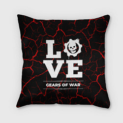 Подушка квадратная Gears of War Love Классика, цвет: 3D-принт