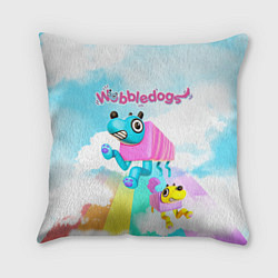 Подушка квадратная Wobbledogs