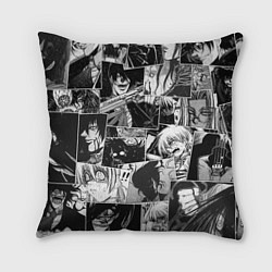 Подушка квадратная Хэллсинг паттерн Hellsing, цвет: 3D-принт