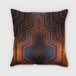 Подушка квадратная Симметрия в геометрии цвета, цвет: 3D-принт
