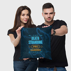 Подушка квадратная Игра Death Stranding: PRO Gaming, цвет: 3D-принт — фото 2