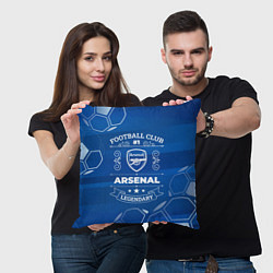 Подушка квадратная Arsenal FC 1, цвет: 3D-принт — фото 2