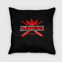 Подушка квадратная Hawkins Indiana, цвет: 3D-принт