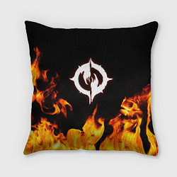 Подушка квадратная Chaoseum Чаосеум Fire