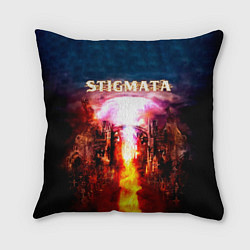 Подушка квадратная Stigmata альбом, цвет: 3D-принт