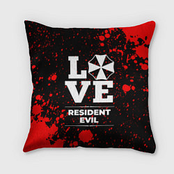 Подушка квадратная Resident Evil Love Классика, цвет: 3D-принт