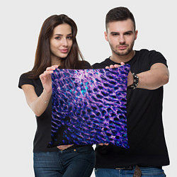 Подушка квадратная Световая живопись - абстракция, цвет: 3D-принт — фото 2