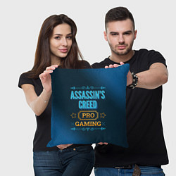 Подушка квадратная Игра Assassins Creed: PRO Gaming, цвет: 3D-принт — фото 2