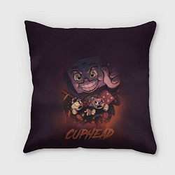 Подушка квадратная Cuphead - Король кости, цвет: 3D-принт