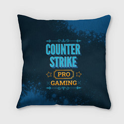 Подушка квадратная Игра Counter Strike: PRO Gaming, цвет: 3D-принт