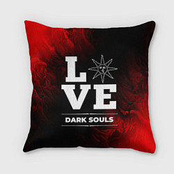 Подушка квадратная Dark Souls Love Классика, цвет: 3D-принт