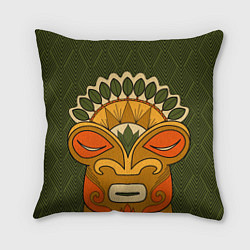 Подушка квадратная Polynesian tiki HUMBLE, цвет: 3D-принт