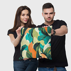 Подушка квадратная Multicoloured camouflage, цвет: 3D-принт — фото 2