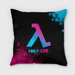 Подушка квадратная Half-Life - neon gradient, цвет: 3D-принт