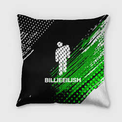 Подушка квадратная Billie eilish - краска, цвет: 3D-принт