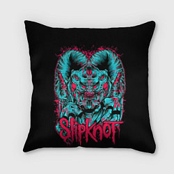 Подушка квадратная Slipknot demon, цвет: 3D-принт