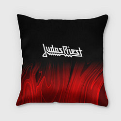 Подушка квадратная Judas Priest red plasma