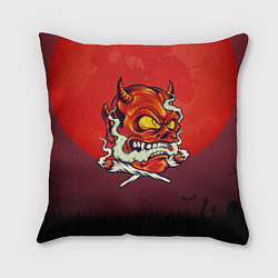 Подушка квадратная Красный дьявол, цвет: 3D-принт