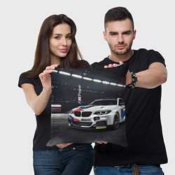 Подушка квадратная BMW M 240 i racing - Motorsport, цвет: 3D-принт — фото 2