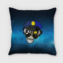 Подушка квадратная Череп полицейского, цвет: 3D-принт
