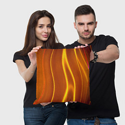 Подушка квадратная Пламенная абстракция, цвет: 3D-принт — фото 2