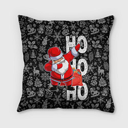 Подушка квадратная Santa Claus, dabbing, through the snow, цвет: 3D-принт