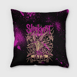 Подушка квадратная Slipknot pink