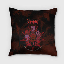 Подушка квадратная Slipknot red satan