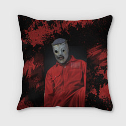 Подушка квадратная Slipknot red & black, цвет: 3D-принт