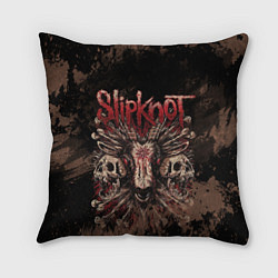 Подушка квадратная Slipknot skull