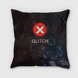 Подушка квадратная GLITCH - Визуальная ошибка, цвет: 3D-принт