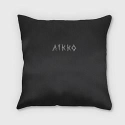 Подушка квадратная Aikko надпись, цвет: 3D-принт