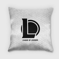 Подушка квадратная League of Legends glitch на светлом фоне, цвет: 3D-принт