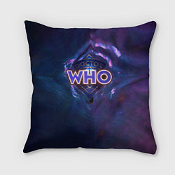 Подушка квадратная Новый Доктор Кто, цвет: 3D-принт