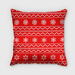 Подушка квадратная Winter snowflakes