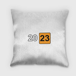 Подушка квадратная Логотип 2023, цвет: 3D-принт