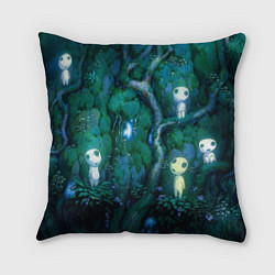 Подушка квадратная Kodama tree, цвет: 3D-принт